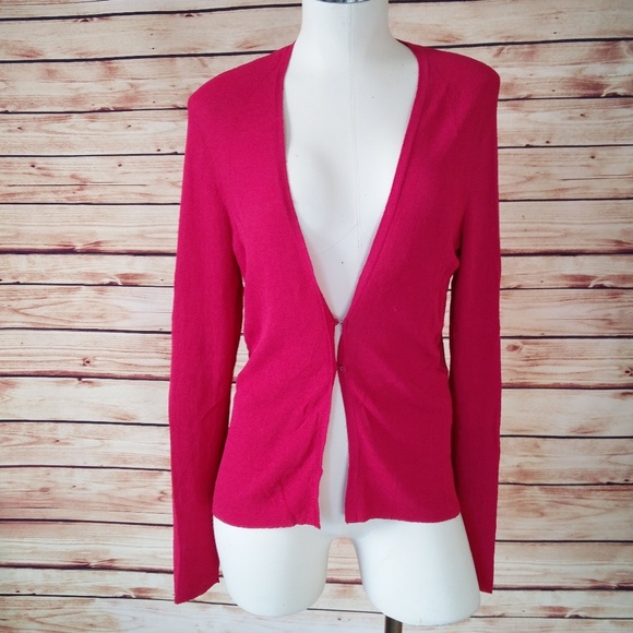 Bright Pink Vintage Anne Klein Cardigan - Picture 2 of 7